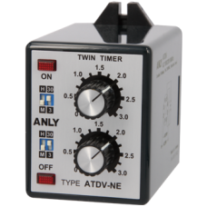 ANLY Multi-Range Twin Timer ( Surface ) - Single Contact ATNV-N☐